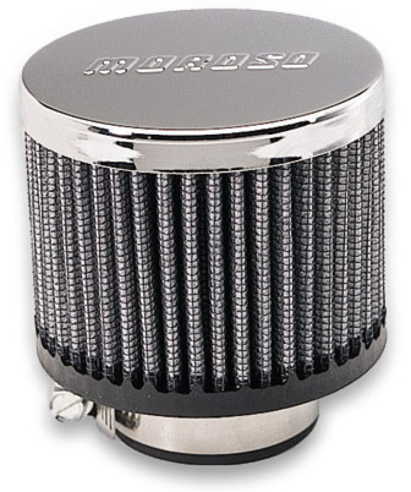 Moroso Filtered Valve Cover Breather - Clamp-On - No Hood - 1.5in ID-thumbmail-1