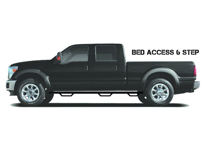 N-Fab Nerf Step 15-17 GMC - Chevy Canyon/Colorado Crew Cab 5ft Bed - Tex. Black - Bed Access - 3in-thumbmail-2
