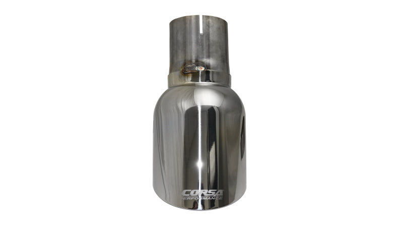 Corsa Single Universal 2.75in Inlet / 4.5in Outlet Polished Pro-Series Tip Kit-thumbmail-2