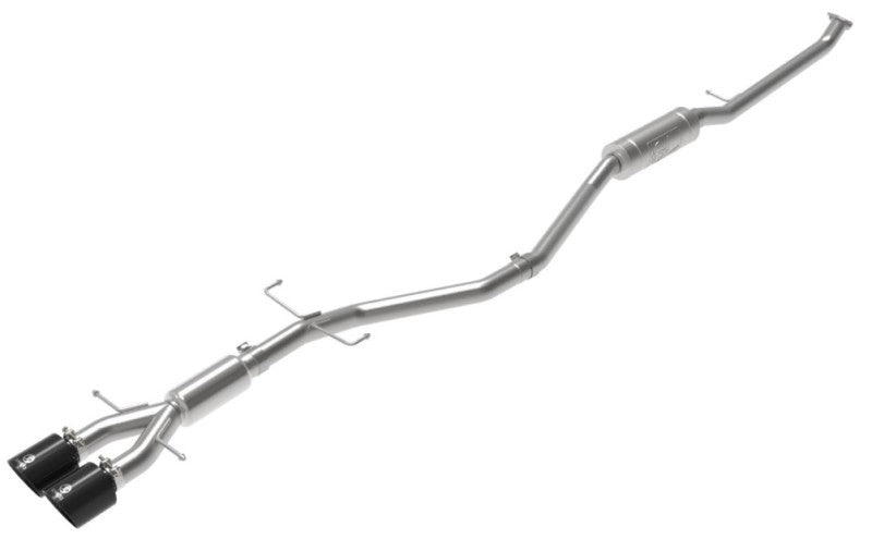 aFe Takeda 2.5in 304SS Cat-Back Exhaust System w/ Black Tips 17-20 Honda Civic Si Sedan I4 1.5L-thumbmail-5