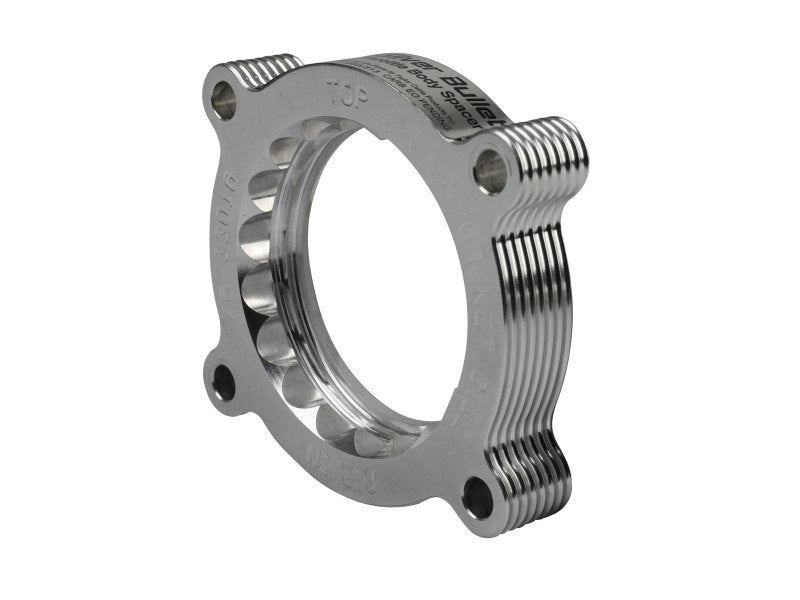 aFe 11-14 Ford Mustang/ 11-14 Ford F-150 V6 3.7L Silver Bullet Throttle Body Spacer - Silver-thumbmail-2