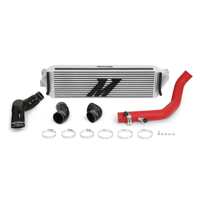 Mishimoto 2017+ Honda Civic Type R Intercooler Kit - Silver Intercooler Red Piping-thumbmail-3