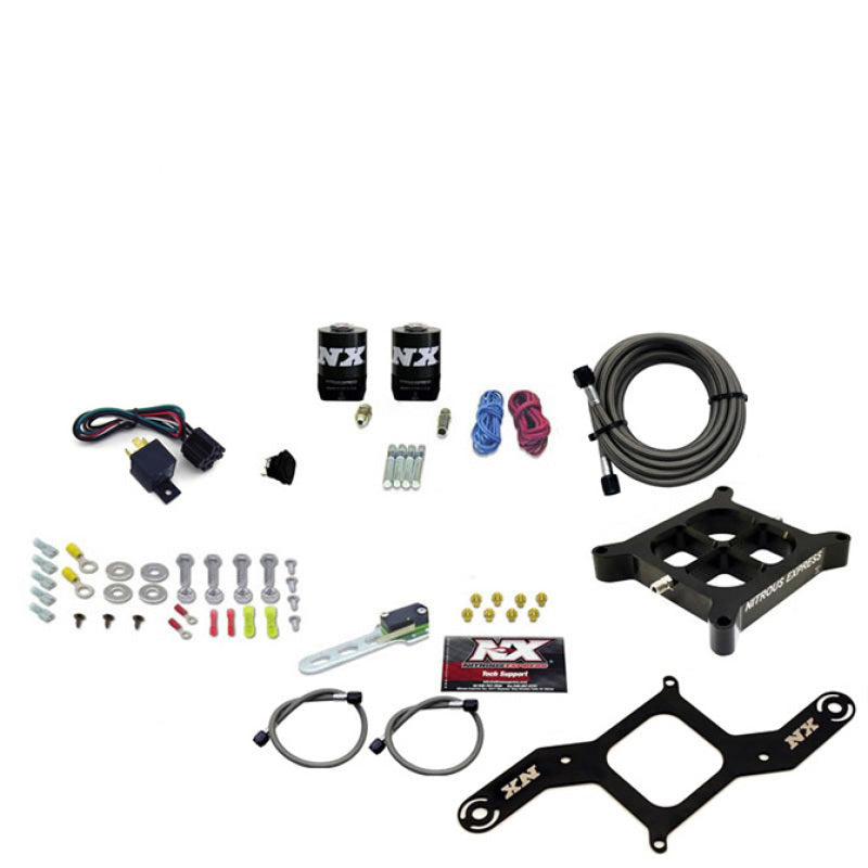 Nitrous Express 4150 Single Entry Billet Crossbar Nitrous Plate Kit (50-300HP) w/o Bottle-thumbmail-2