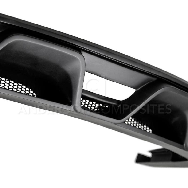 Anderson Composites 15-16 Ford Mustang R-Style Rear Valance (for Quad Tip Exhaust)-thumbmail-4