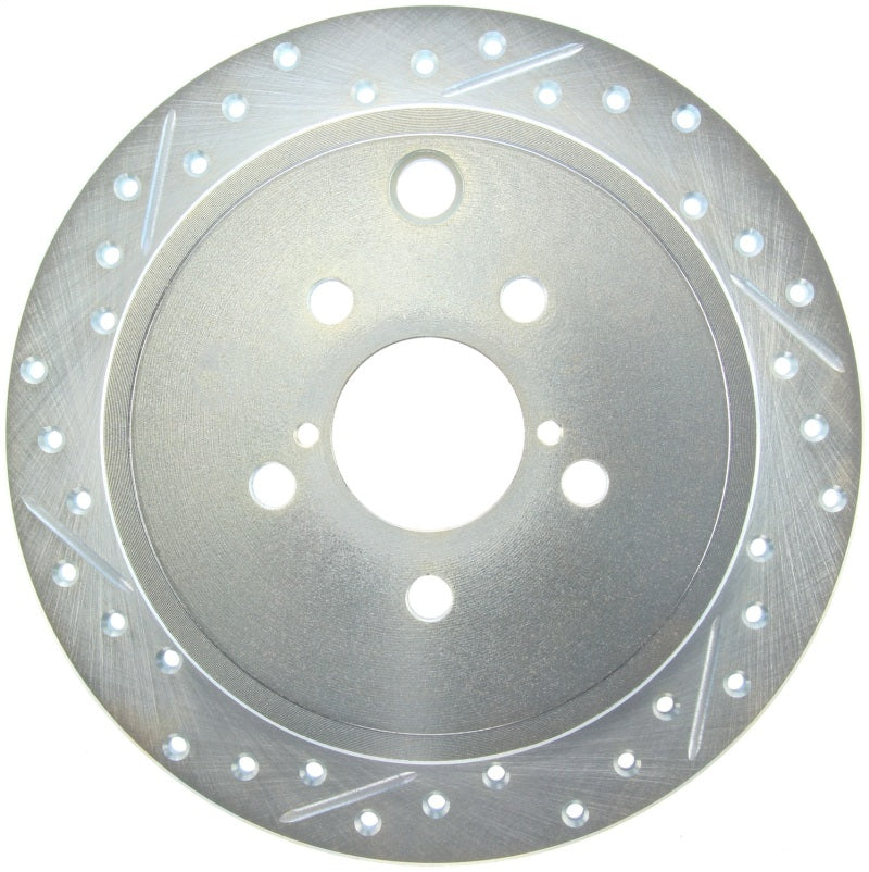 StopTech Select Sport 09-13 Subaru Forester Slotted and Drilled Right Rear Rotor-thumbmail-4