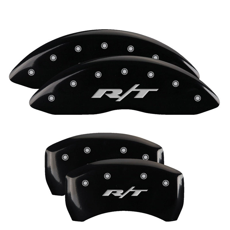 MGP 4 Caliper Covers Engraved Front & Rear RT1-Truck Black finish silver ch-thumbmail-1
