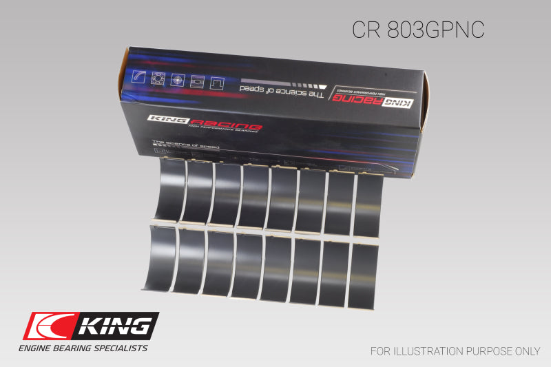 King Chevrolet SBC 265CI/283CI/327CI (Size Standard) Connecting Rod Bearing Set-thumbmail-2