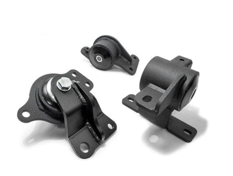 Innovative 05-08 Honda FIT/JAZZ L-Series Black Steel Mounts 95A Bushings (Auto Trans)-thumbmail-1