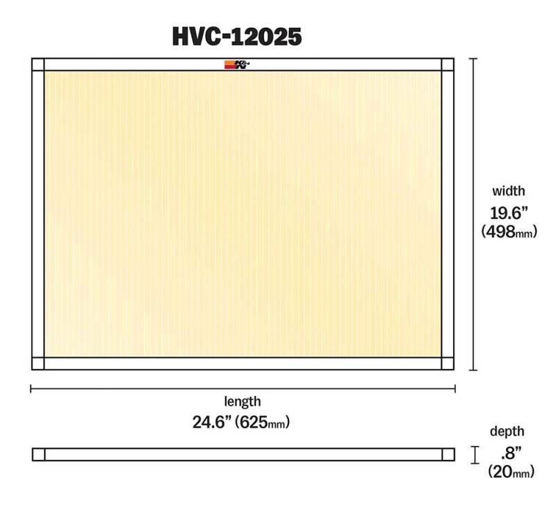 K&N HVAC Filter - 20 x 25 x 1-thumbmail-4