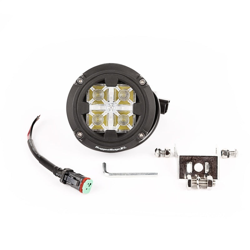 Rugged Ridge Round LED Light 3.5in Combo High/Low Beam-thumbmail-8
