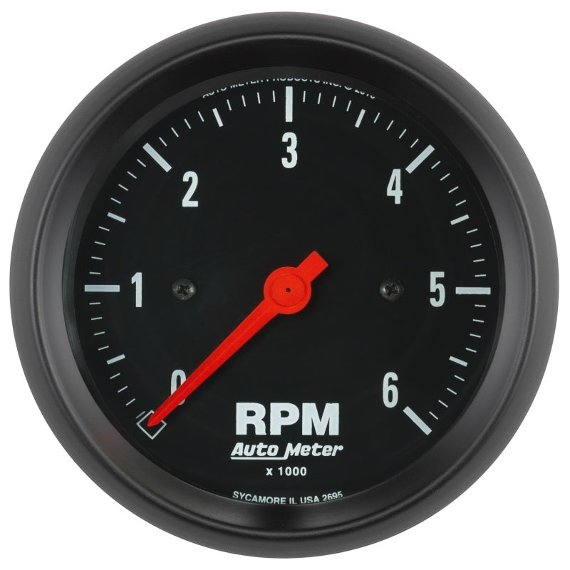 Autometer Z-Series 3-3/8in. 0-6K RPM In-Dash Tachometer Gauge-thumbmail-1