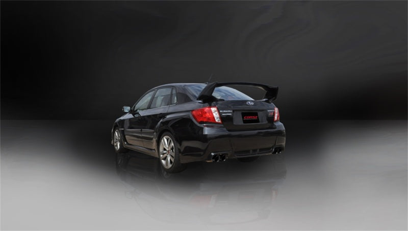 Corsa 11-13 Subaru Impreza Sedan STI 2.5L Turbo Manual Black Sport Cat-Back Exhaust-thumbmail-4