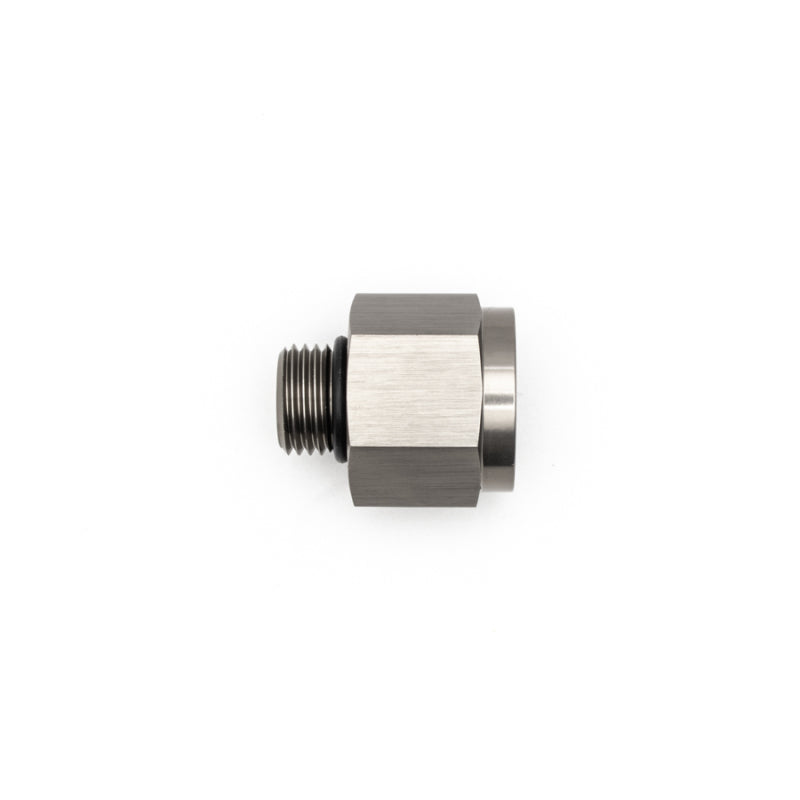 DeatschWerks 6AN ORB Male to M18 X 1.5 Metric Female (Incl O-Ring) - Anodized Matte Black-thumbmail-1