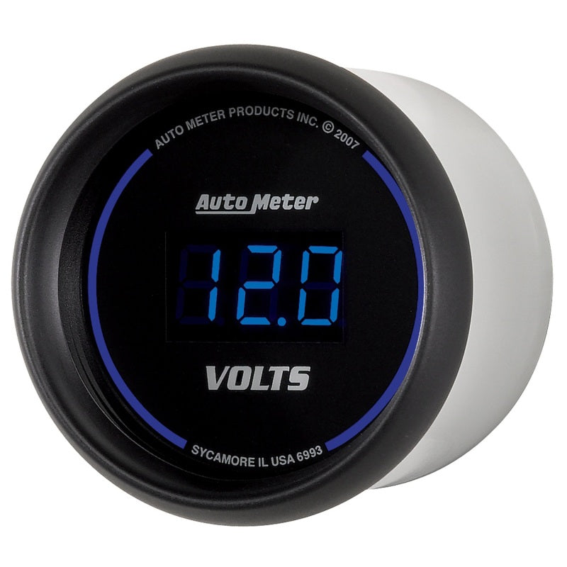 Autometer Cobalt Digital 52.4mm Black Voltmeter-thumbmail-2
