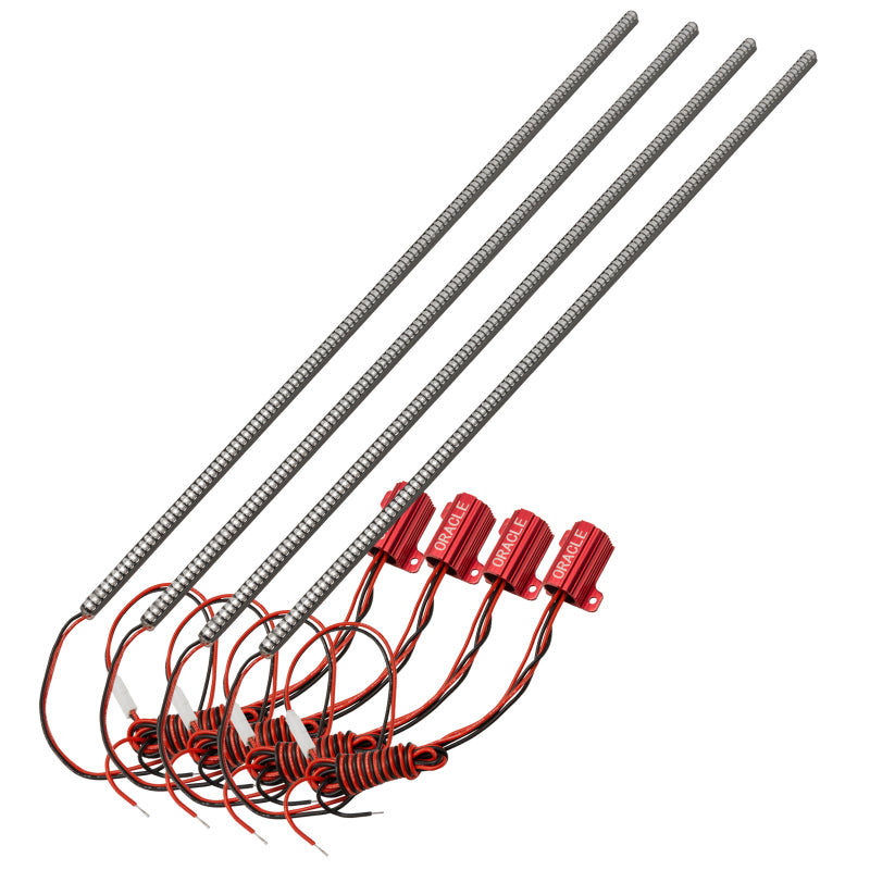 Oracle Dodge Challenger 08-14 Afterburner Center Section (4 pcs) - Red-thumbmail-1