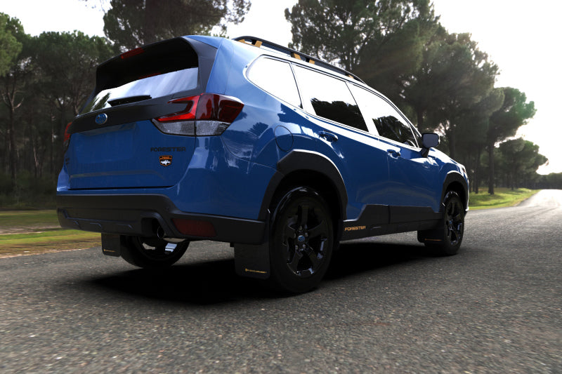 Rally Armor 2022 Subaru Forester (Incl. Wilderness) Black UR Mud Flap w/ White Logo-thumbmail-5