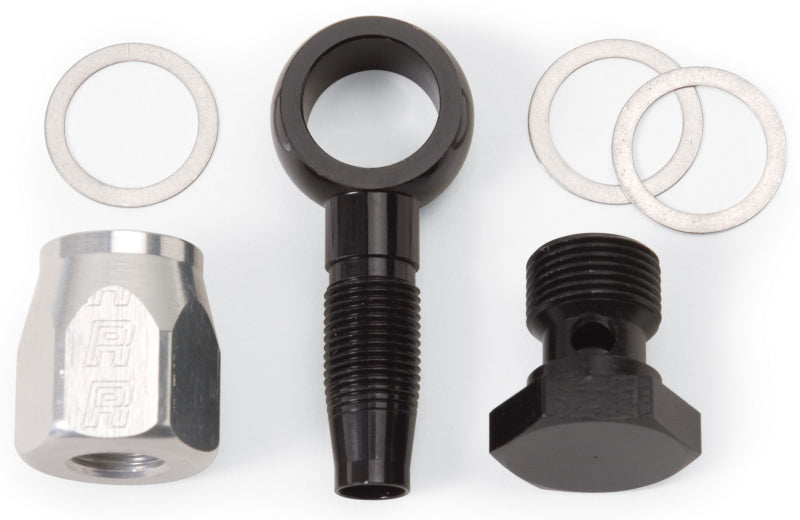 Russell Performance -6 AN Carb Banjo Adapter Fitting (Black)-thumbmail-1