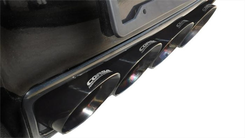 Corsa 2015 Chevy Corvette Z06 3in Axle Back Exhaust, Black Quad 4.5in Tip (Xtreme)-thumbmail-2