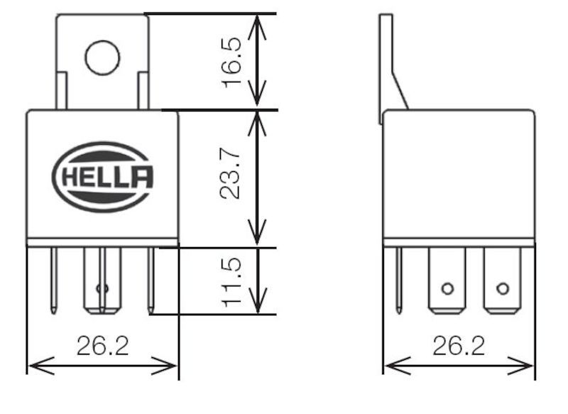 Hella Relay Mini Iso 5 Pole 12V Spdt Bkt-thumbmail-2