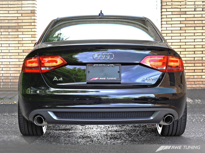 AWE Tuning Audi B8 A4 Touring Edition Exhaust - Dual Outlet Polished Silver Tips-thumbmail-6
