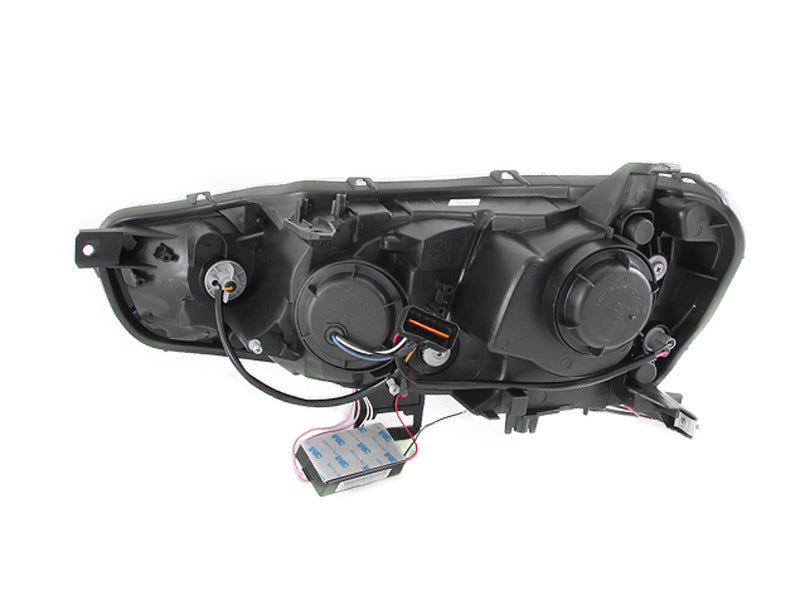 ANZO 2008-2015 Mitsubishi Lancer Projector Headlights w/ Halo Black (CCFL)-thumbmail-8