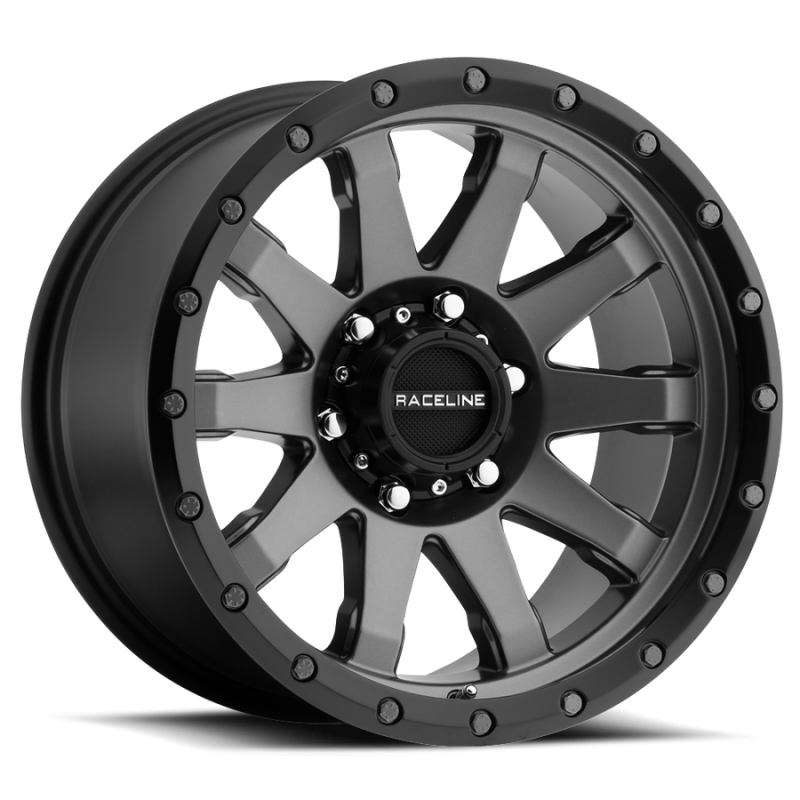 Raceline 934G Clutch 20x10in / 5x127 BP / -19mm Offset / 78.1mm Bore - Gunmetal Wheel-thumbmail-1