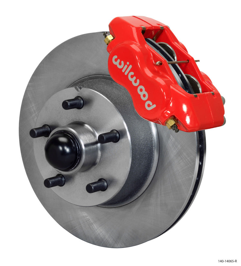 Wilwood Forged Dynalite Front Kit 11.03in 1 PC Rotor&Hub - Red WWE ProSpindle-thumbmail-1