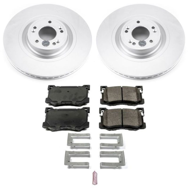 Power Stop 15-16 Hyundai Genesis Front Z17 Evolution Geomet Coated Brake Kit-thumbmail-1