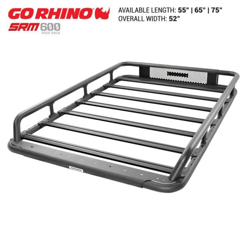 Go Rhino Universal 65in SRM 600 Basket Style Rack - Textured black-thumbmail-2