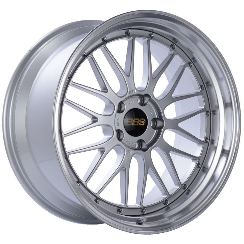 BBS LM 20x10 5x120 ET20 Diamond Silver Center Diamond Cut Lip Wheel -82mm PFS/Clip Required-thumbmail-1