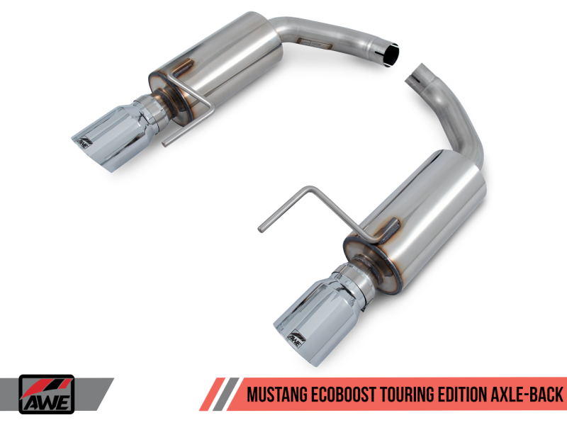 AWE Tuning S550 Mustang EcoBoost Axle-back Exhaust - Touring Edition (Chrome Silver Tips)-thumbmail-1