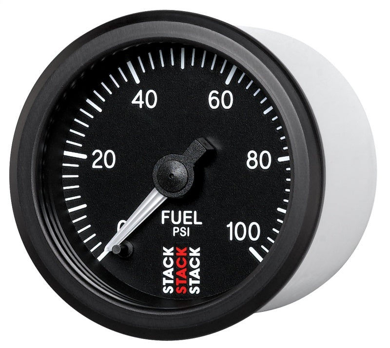 Autometer Stack 52mm 0-100 PSI 1/8in NPTF Male Pro Stepper Motor Fuel Pressure Gauge - Black-thumbmail-2