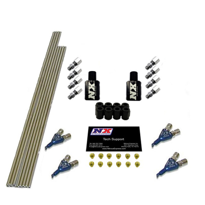 Nitrous Express 4 Cyl Piranha Conversion for Single Nozzle EFI System to Direct Port-thumbmail-2