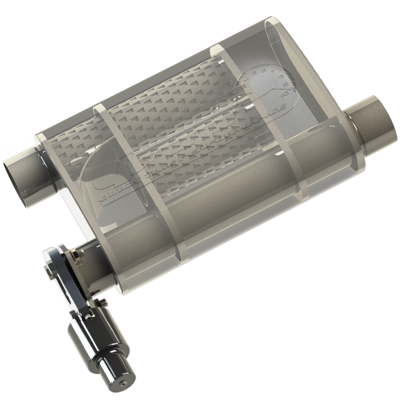 QTP 3in Weld-On 304SS Screamer Muffler w/Bolt-On QTEC Electric Cutout-thumbmail-4