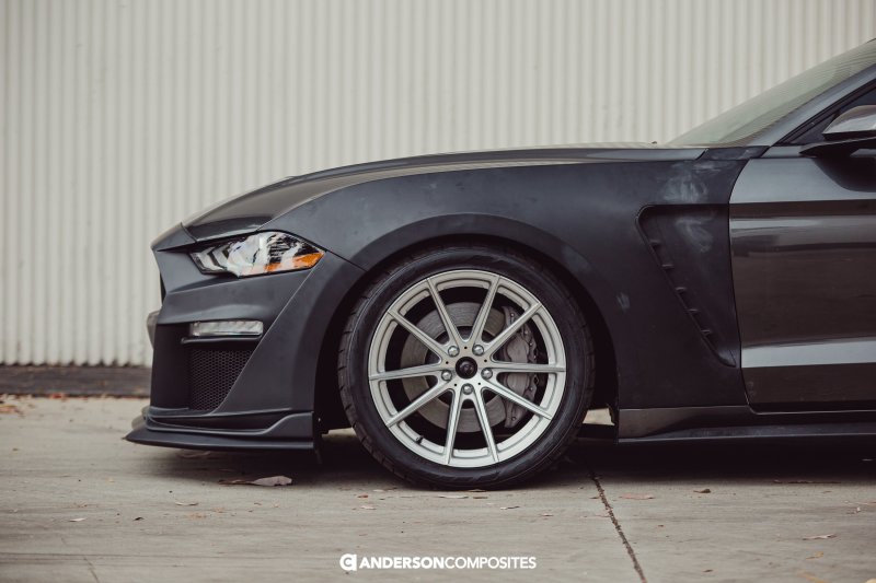 Anderson Composites 18-19 Ford Mustang Type-ST Fiberglass Front Fenders (Pair)-thumbmail-3