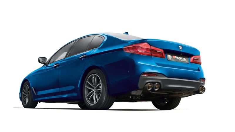 Remus 2017 BMW M550I xDrive G30 Sedan 4.4L (N63R) Axle Back Exhaust (Tail Pipes Req)-thumbmail-1
