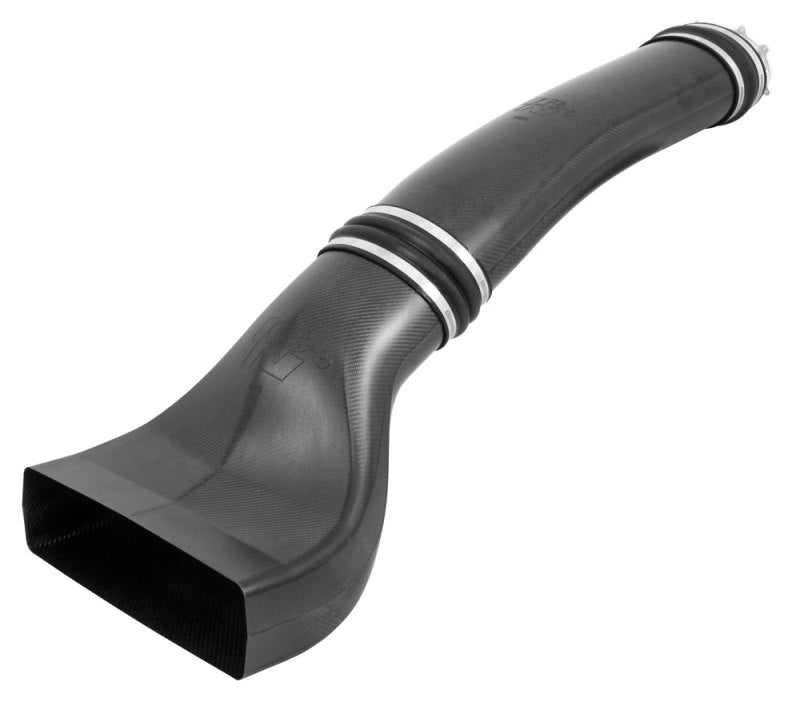 K&N Universal NHRA Pro Stock Custom Racing Carbon Fiber Intake Tubes w/ Billet Throttle Body Adapter-thumbmail-1