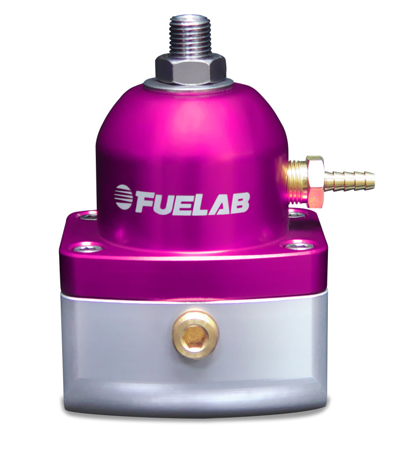 Fuelab 515 Carb Adjustable FPR Large Seat 1-3 PSI (2) -10AN In (1) -6AN Return - Purple-thumbmail-1