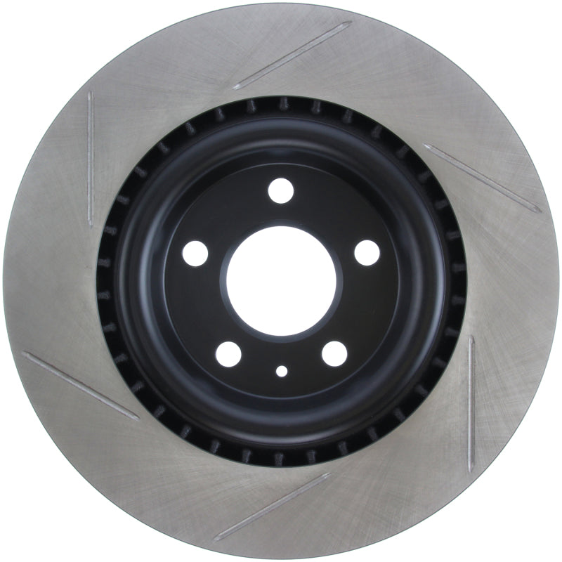 StopTech Power Slot 12-13 Audi A6 Quattro/11-12 A7 Quattro / 10-13 S4 Rear Left Slotted Rotor-thumbmail-5