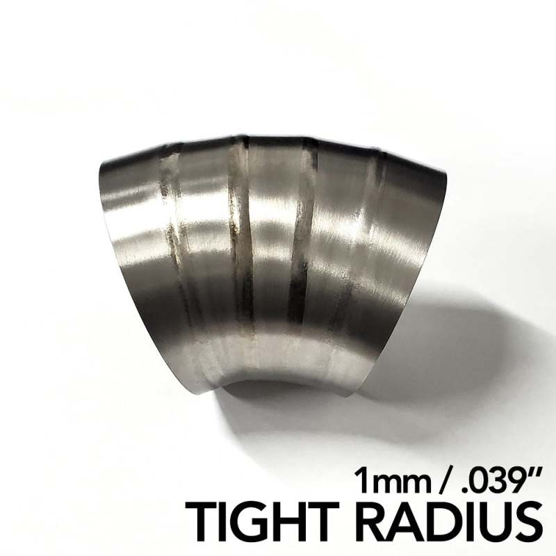 Ticon Industries 2.5in. Welded Pie Cut 1.26D Tight Radius 90 Degree Bend (1mm/0.039in.) - 10 Pack-thumbmail-1