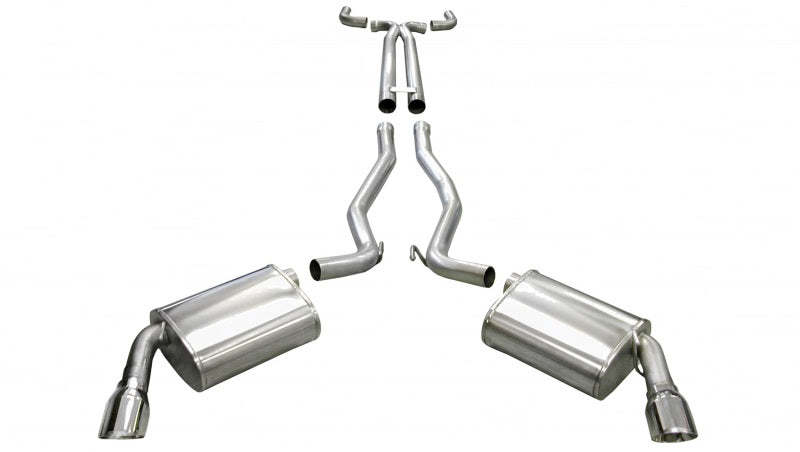 Corsa 10-14 Chevrolet Camaro Convertible SS 6.2L V8 Manual Polished Sport Cat-Back + XO Exhaust-thumbmail-2