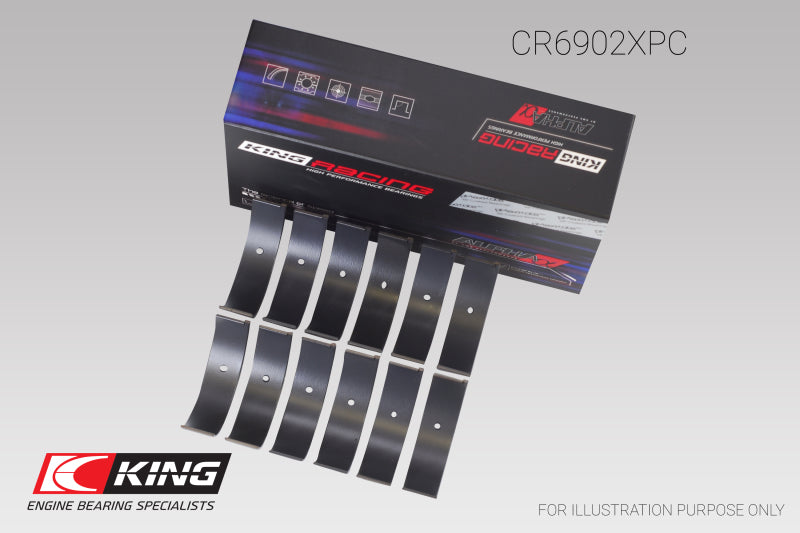 King Nissan VQ35HR/VQ37VHR/VR30DTT (Size STDX) pMaxKote Rod Bearing Set-thumbmail-1