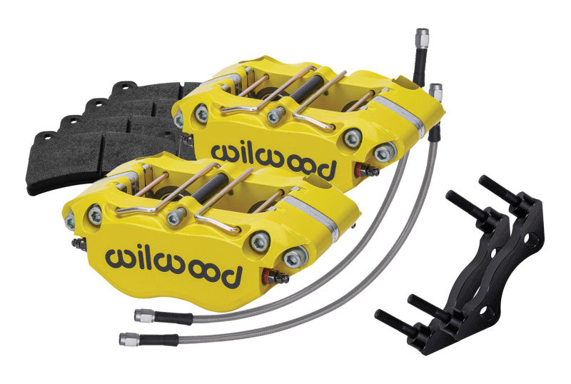 Wilwood 84-89 Porsche 911 Rear Dynapro Caliper Kit 3in MT - Yellow-thumbmail-1