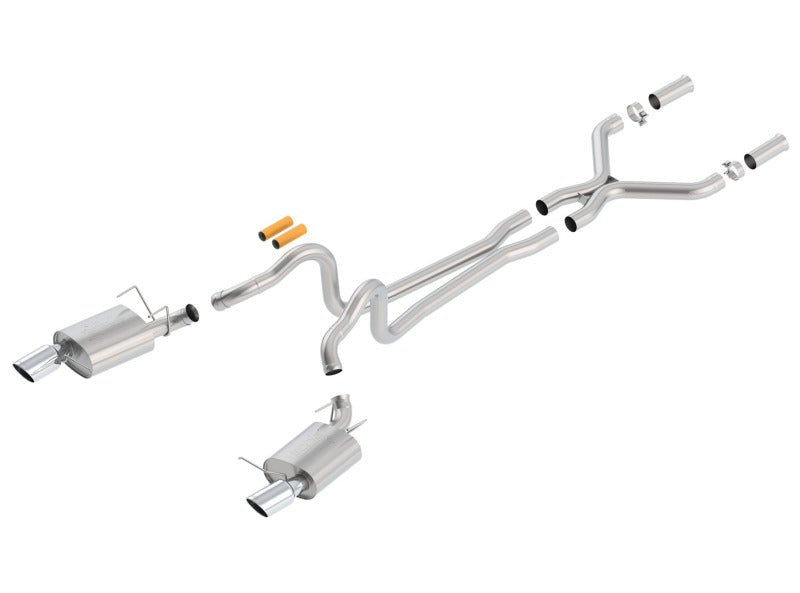 Borla 13-14 Mustang GT/Boss 302 5.0L V8 RWD Single Split Rear Exit ATAK Catback Exhaust-thumbmail-1