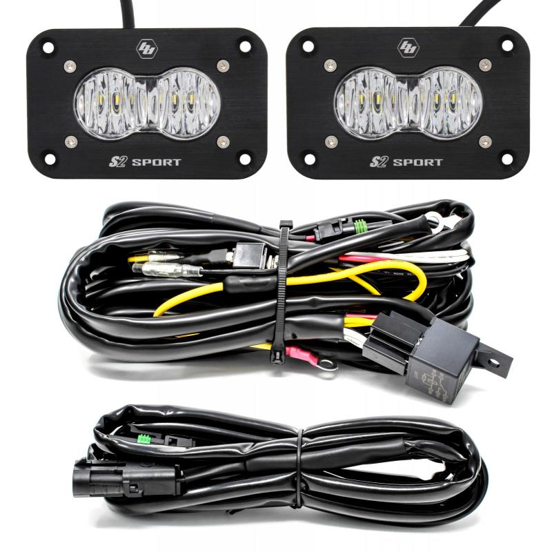 Baja Designs S2 Sport Flush Mount Work/Scene Pattern LED Work Light - Clear-thumbmail-2