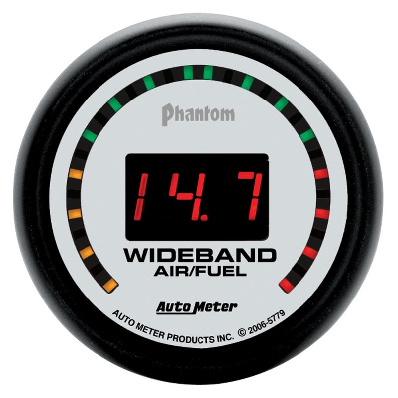 Autometer Phantom 52mm Digital 10:1-17:1 Street Wideband Air/Fuel Ratio Gauge-thumbmail-1