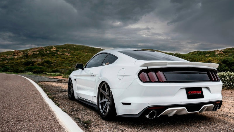 Corsa 2015 Ford Mustang GT 5.0 3in Cat Back Exhaust Polish Dual Tips (Sport)-thumbmail-2