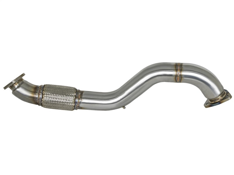 aFe Twisted Steel 3in Rear Down-Pipe/Mid Pipe 2017+ Honda Civic Type R I4 2.0L (t)-thumbmail-3