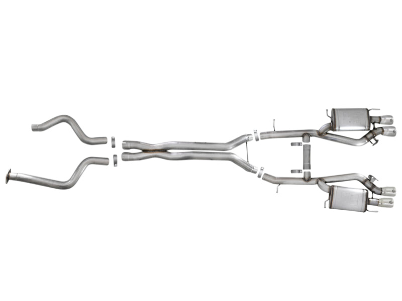 aFe MACHForce XP 3in 304 SS Cat-Back Dual Mode Exhaust w/ Polished Tips 16-17 Cadillac ATS-V V6-3.6L-thumbmail-2
