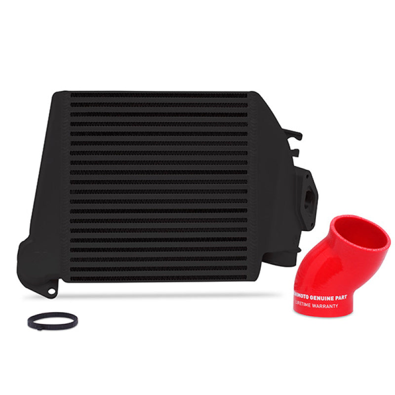 Mishimoto 08-14 Subaru WRX Top-Mount Intercooler Kit - Powder Coated Black & Red Hoses-thumbmail-1